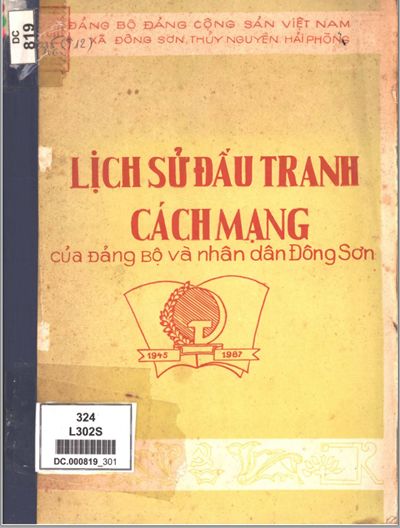 LỊCH SỬ ĐẤU TRANH CÁCH MẠNG CỦA ĐẢNG BỘ VÀ NHÂN DÂN ĐÔNG SƠN (BẢN GỐC)